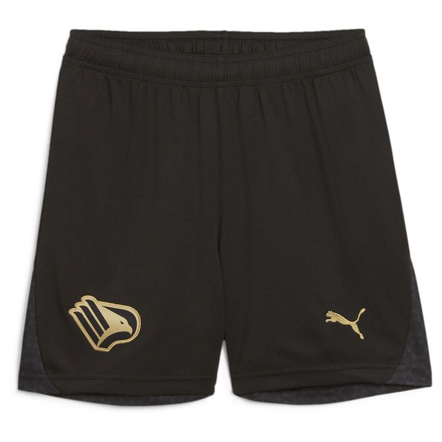 Palermo Short Extérieur 2024/25 - Noir/Doré Enfant