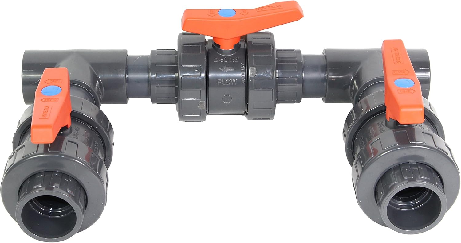 Bypass Set 2 90° für Wärmepumpen Ø 50 mm Poolheizung Schwimmbecken Pool Heizung