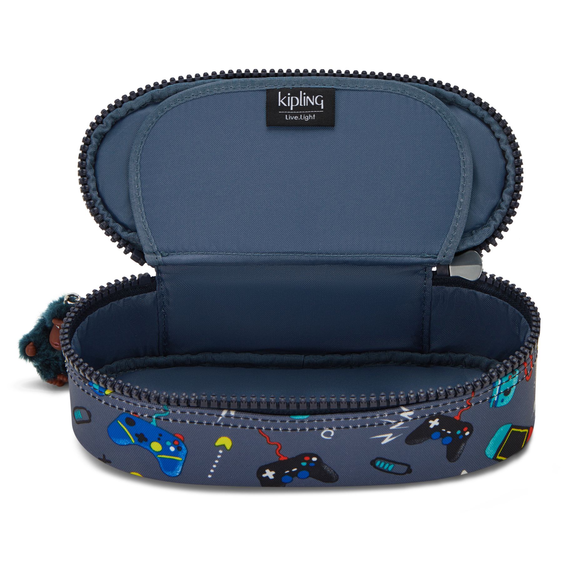 DUOBOX Trousse zippée moyenne à imprimé - Gaming Grey