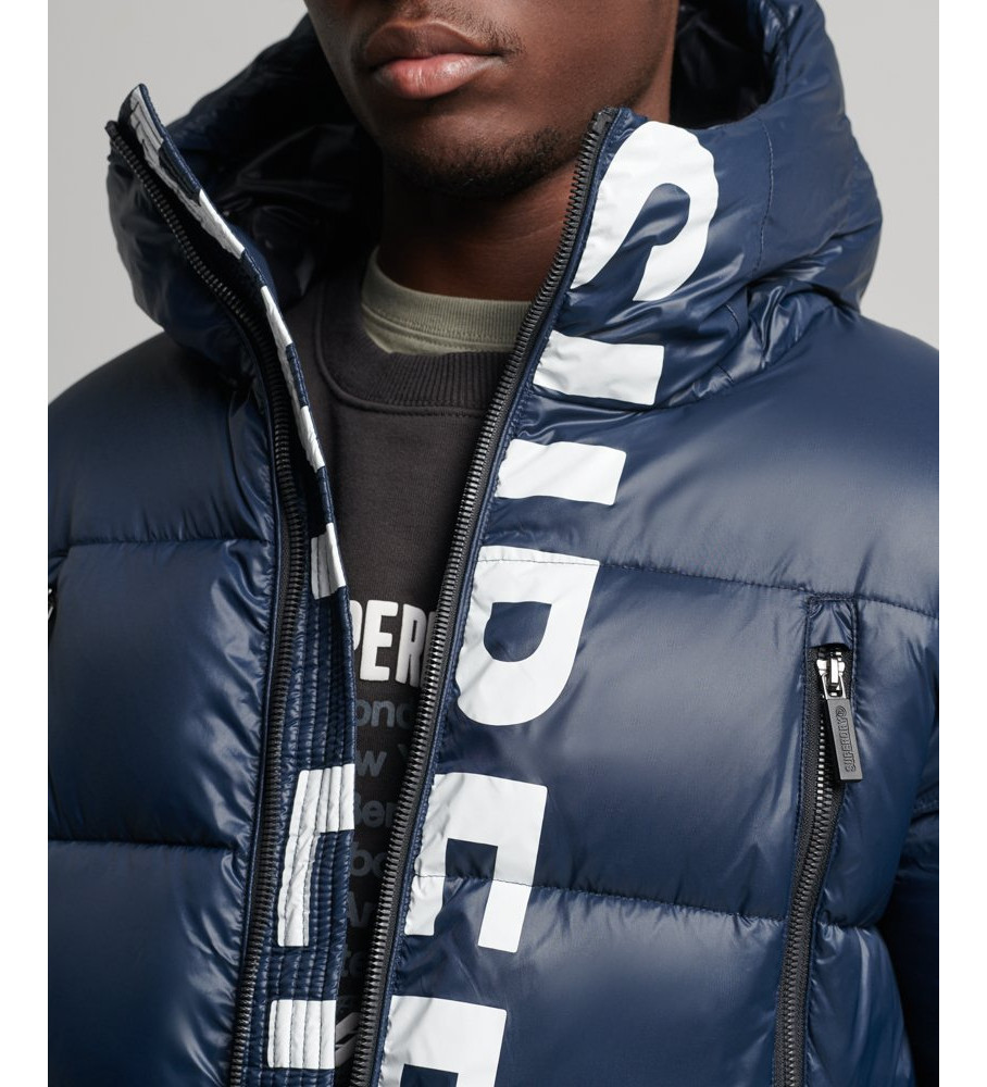 Jaqueta com capuz Superdry Mountain Alpine Navy