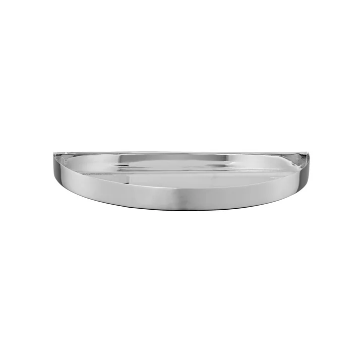 AYTM - Unity Tablett, Halbkreis / small, silber