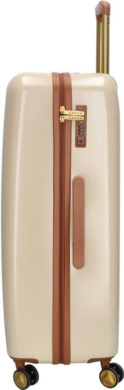 Charm London Nice Travel Kofferset - 2 delig - TSA slot - Beige