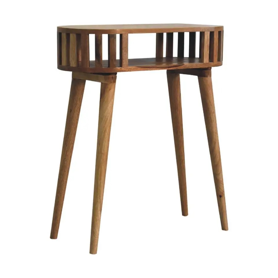 Ariella sidetable, 1 open plank, beige