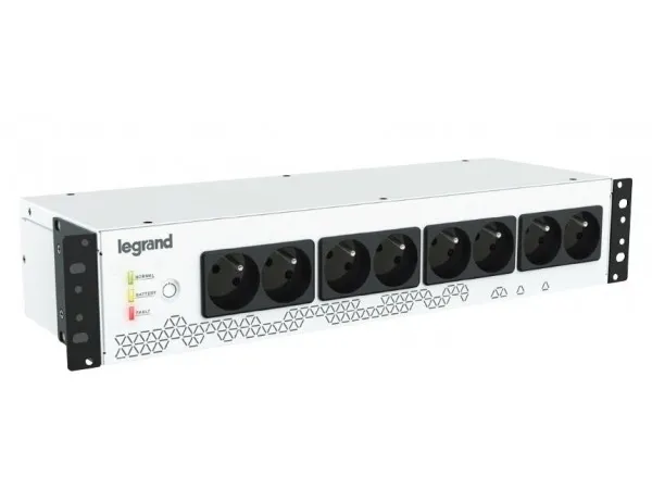 Legrand Keor PDU 800 - UPS (rackversion) - AC 230 V - 480 Watt - 800 VA - 9 At - USB - output-stikforbindelser: 8 - 2U - 19