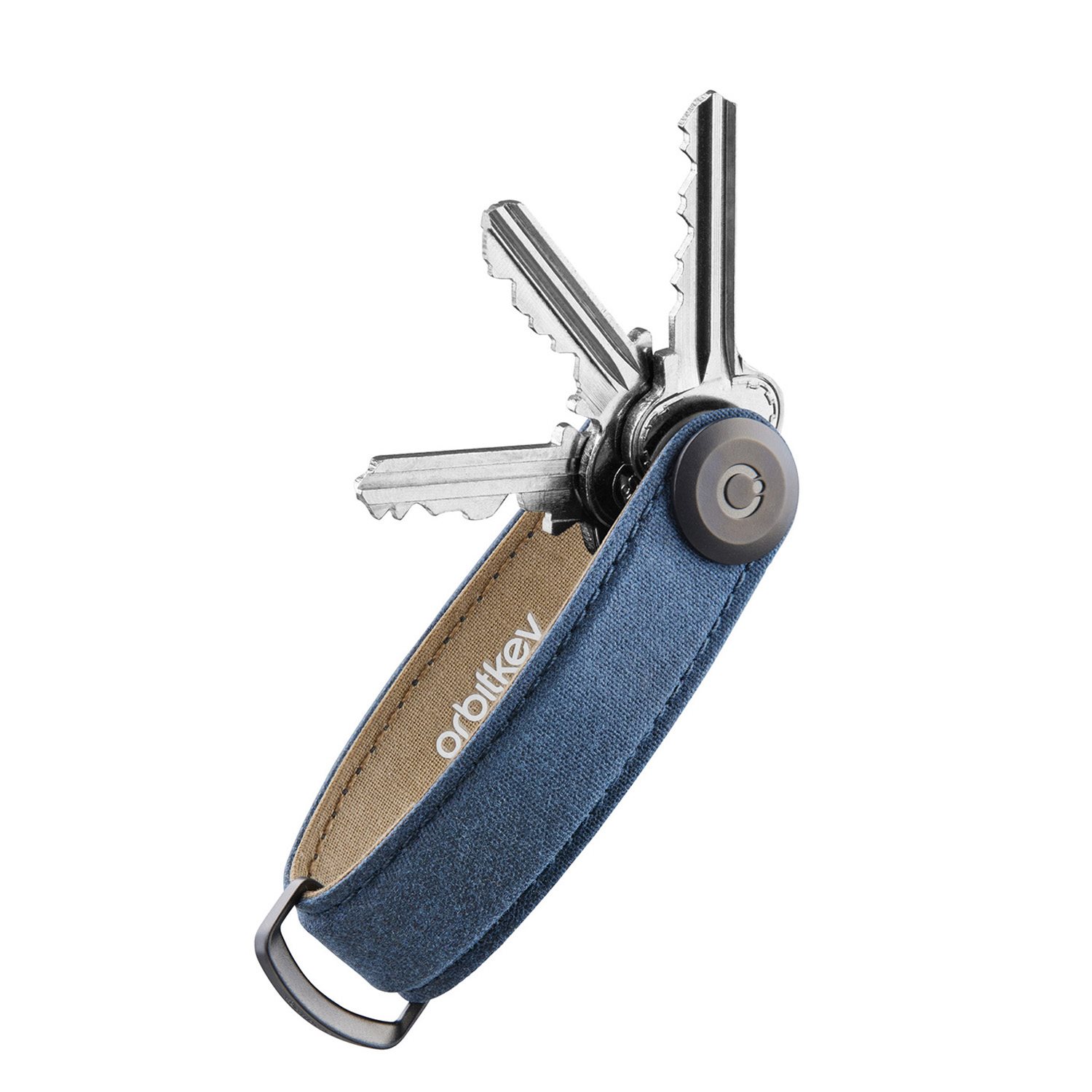 Orbitkey 2.0 Waxed Canvas Keyholder navy blue