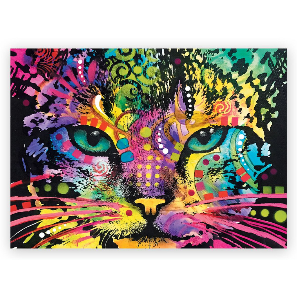 Puzzle Wood Craft - Colorful Cat - 1000 Pièces