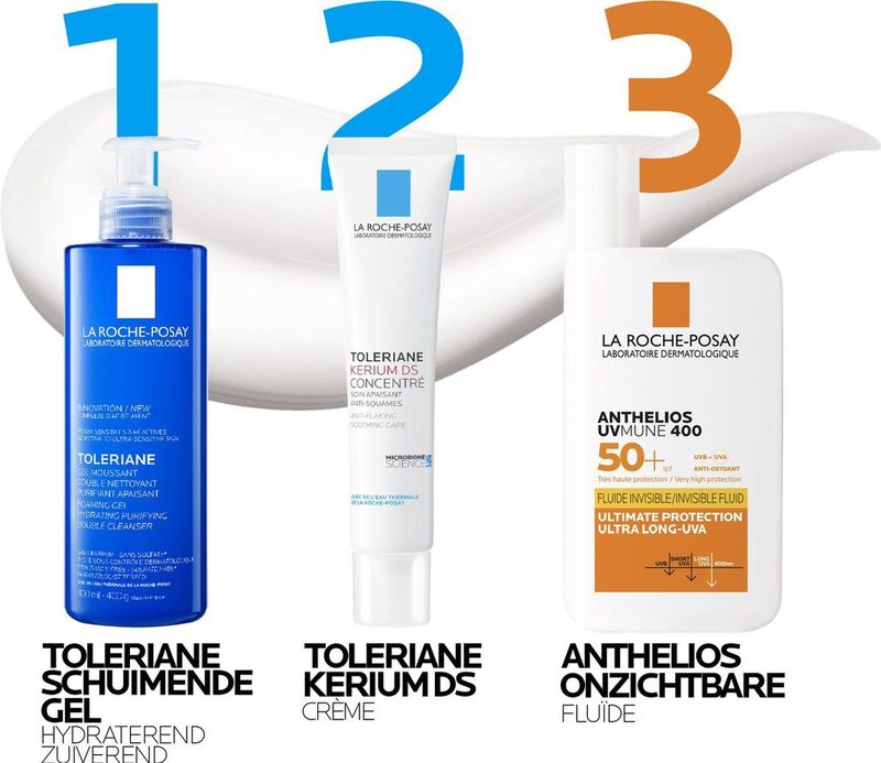 La Roche-Posay - Kerium DS Crème - Kalmerende Verzorging - Huid met Neiging tot Seborroïsch Eczeem - 40ml