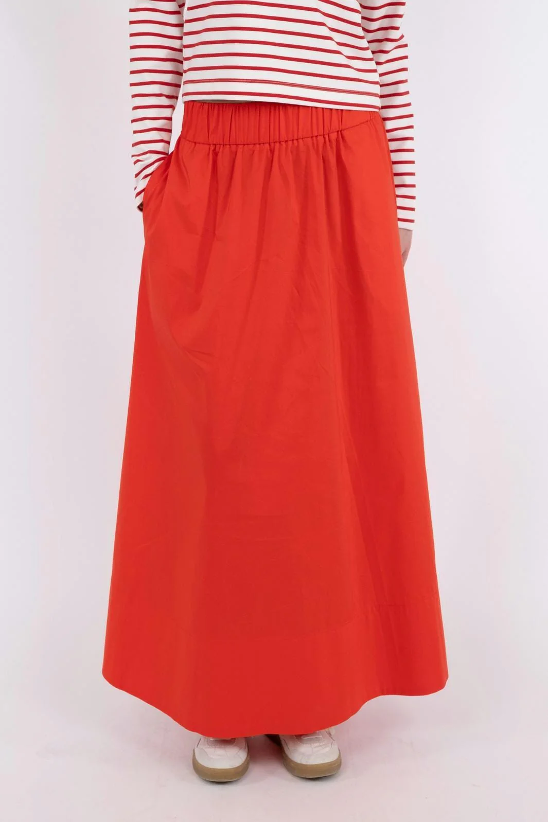 Neo Noir Yara Long Poplin Skirt