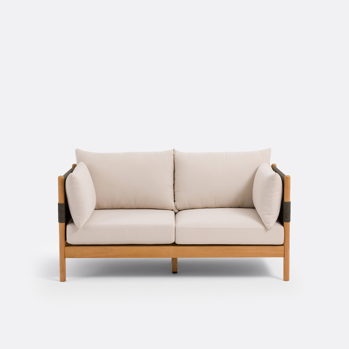 LA REDOUTE INTERIEURS<br>Banco de jardim em teca e corda, Odette