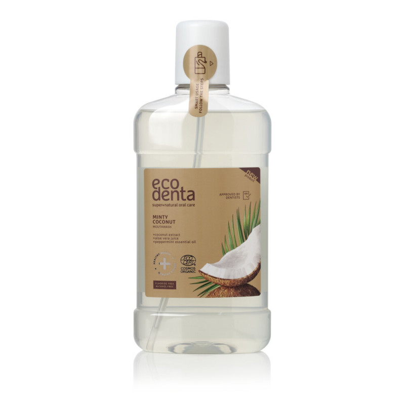 Ecodenta Mondwater Munt Kokos 500 ML