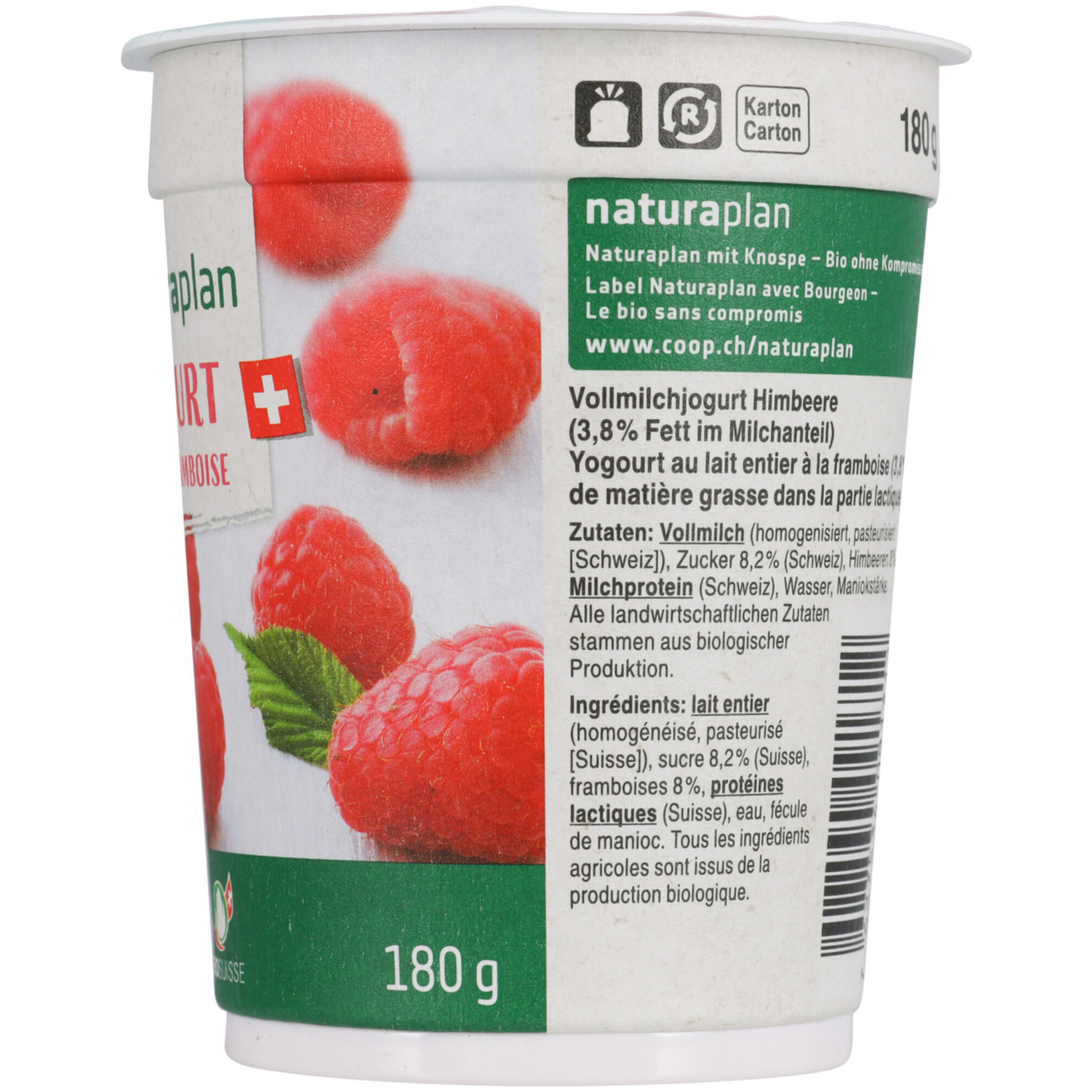 Naturaplan Bio Joghurt Himbeere 2x180g