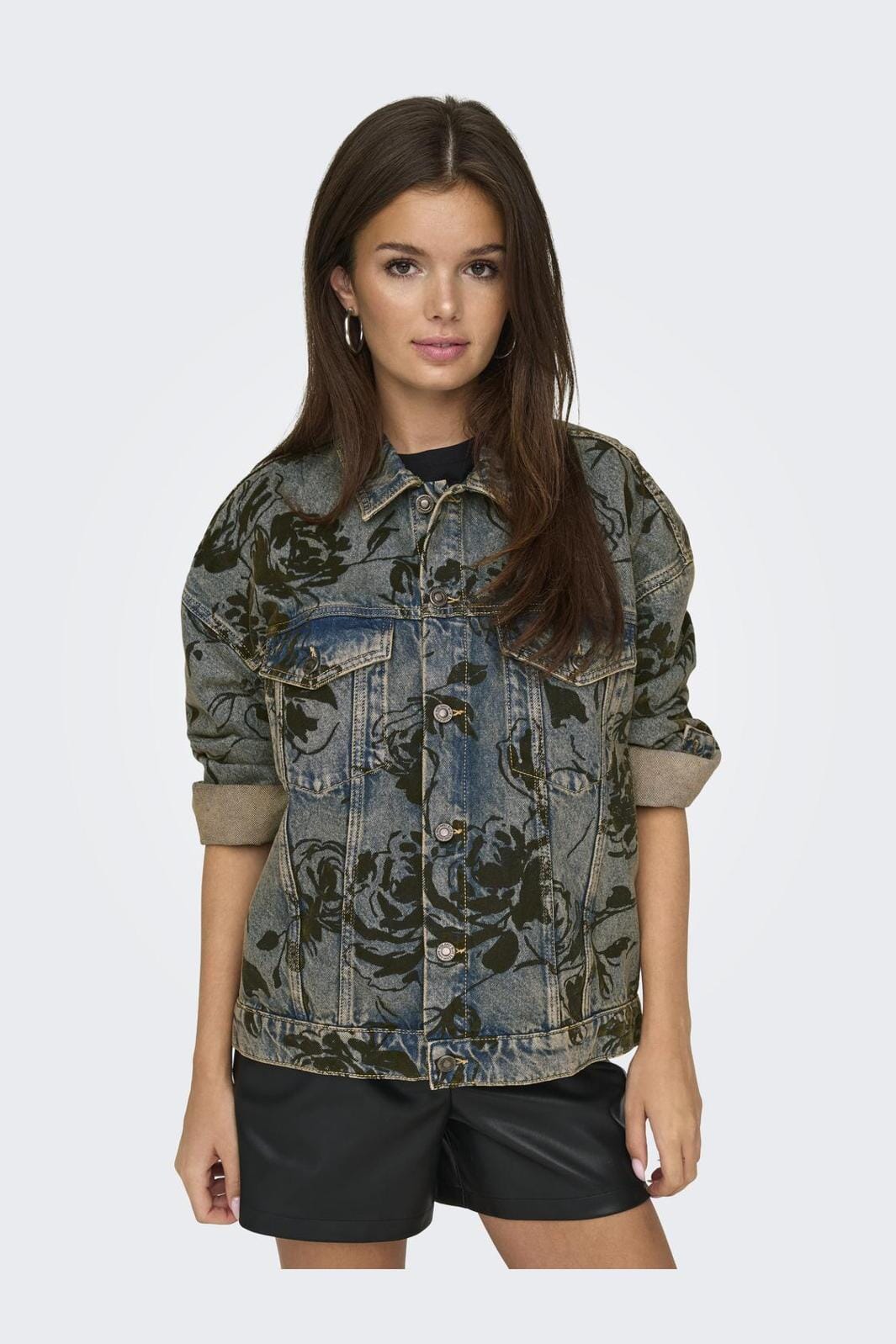 Only Onlmott Ls Floral Jacket Red Dot