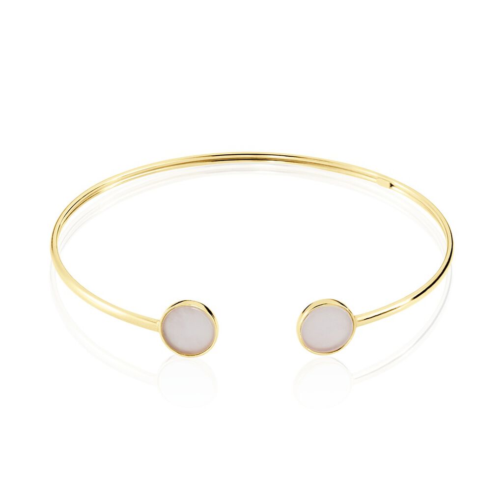 Bracelet Jonc Heida Or Jaune Calcédoine