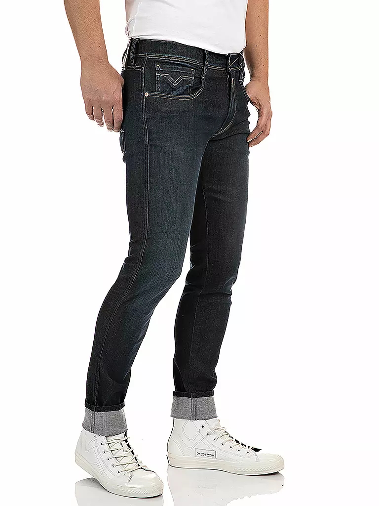 REPLAY Jeans Slim Fit Ambass Hyperflex Reused schwarz