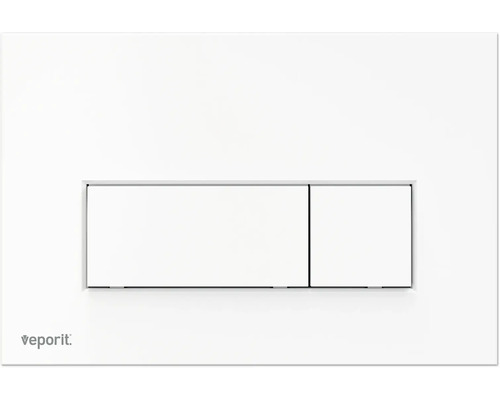 veporit. Bedieningsplaat SQUARE 2.01, plaat wit mat / knop wit mat