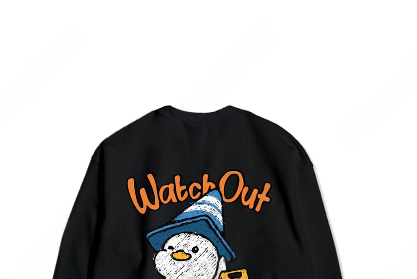SeoulPop - Losse sweatshirt met eendenprint