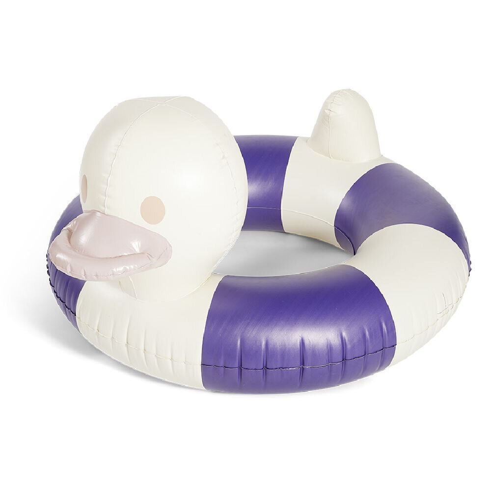 Bouée canard Funky bleu et blanc  Ø130xH71cm