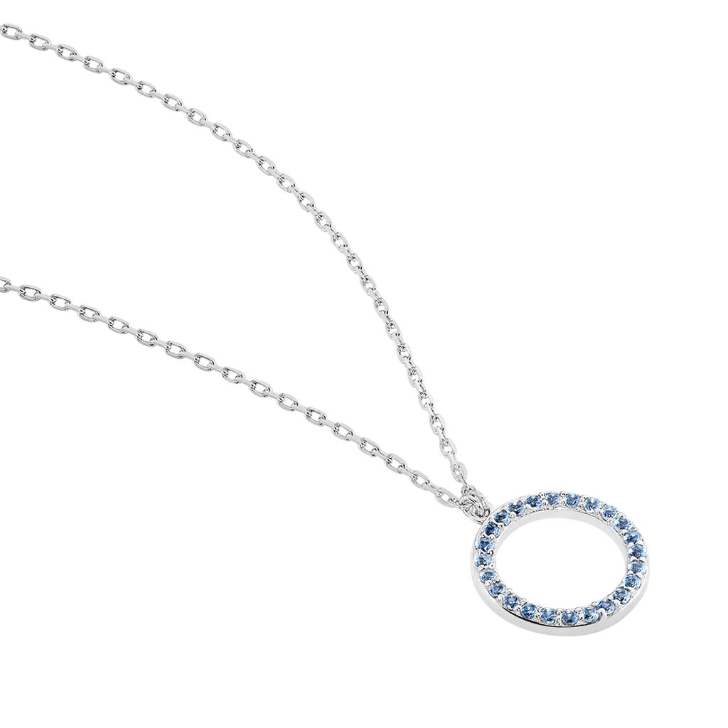 Collier Ambroisie Argent Blanc Oxyde De Zirconium