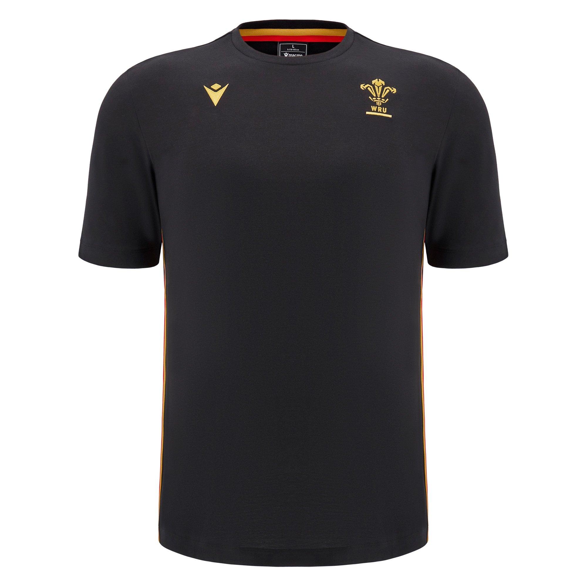 Macron Wales Rugby Travel T shirt 2024 Adults