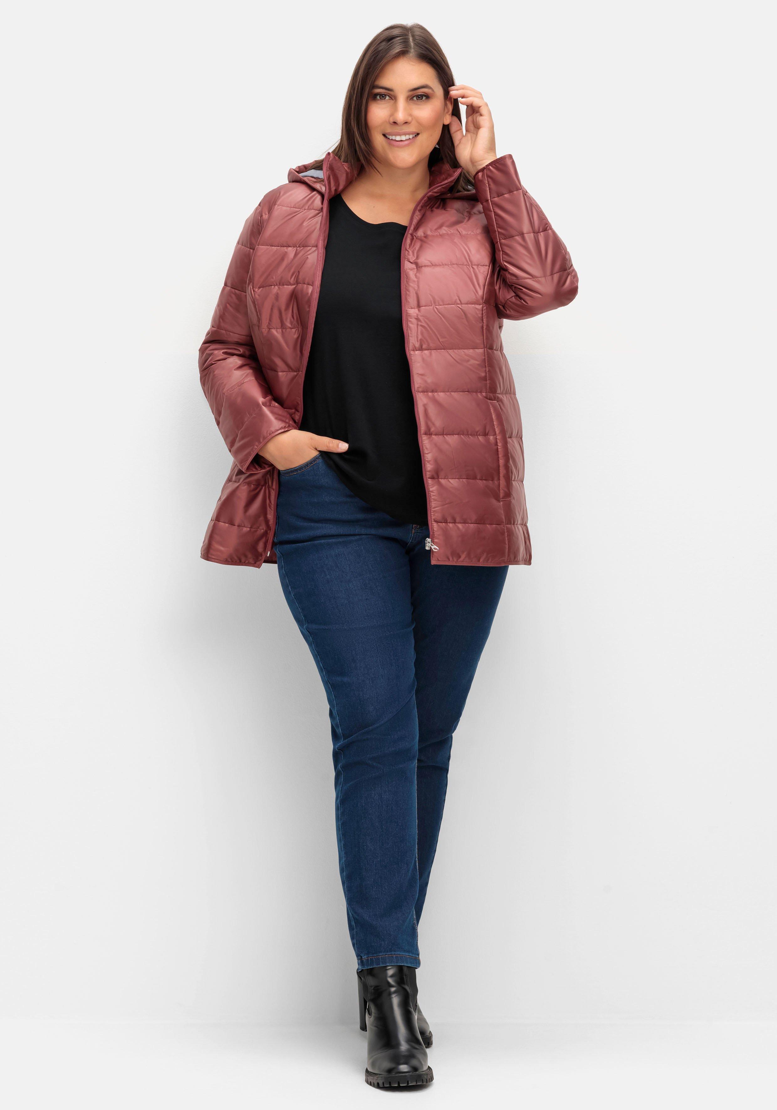 Leicht wattierte Steppjacke mit Kapuze