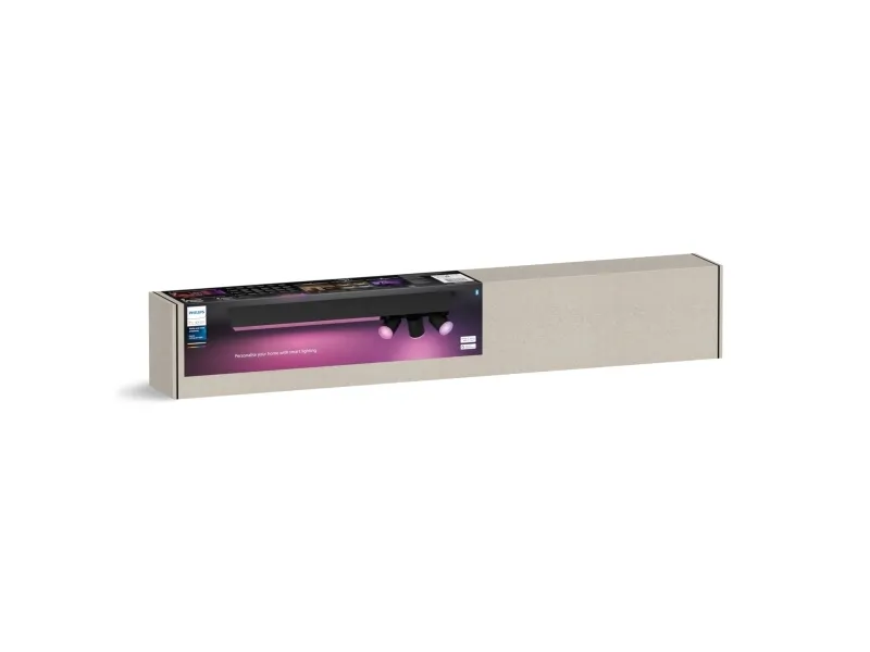 Philips Hue White and Color Ambiance Centris - Loftsspotlys - LED-lyspære/LED - total: 48.6 W - 16 millioner farver - 2000-6500 K - sort