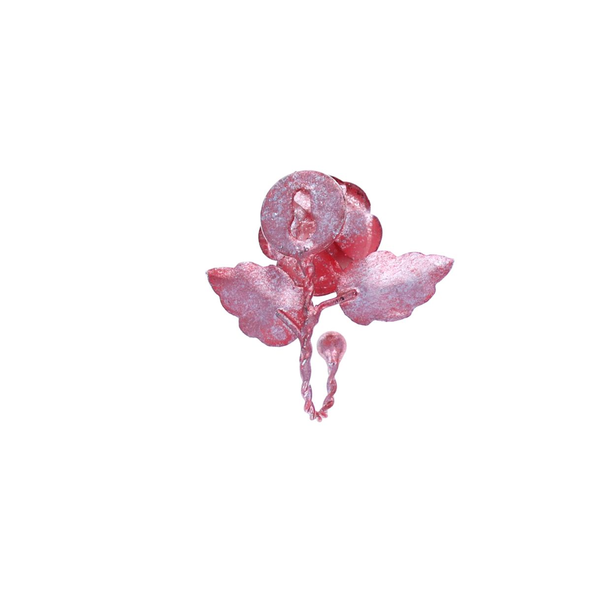 Patère fleur rose irisé Atelier jasmin