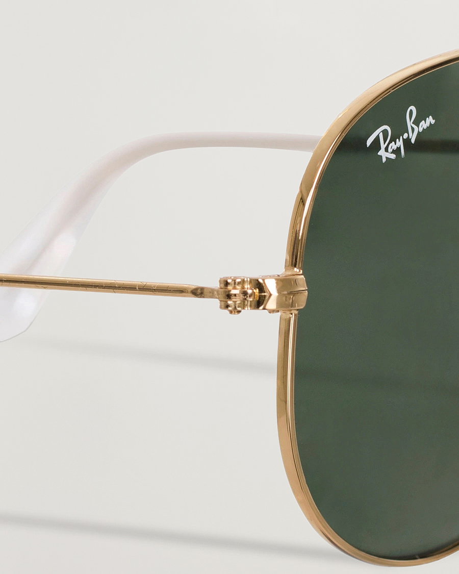 Ray-Ban 0RB3025 Aviator Large Metal Sunglasses Arista/Grey Green