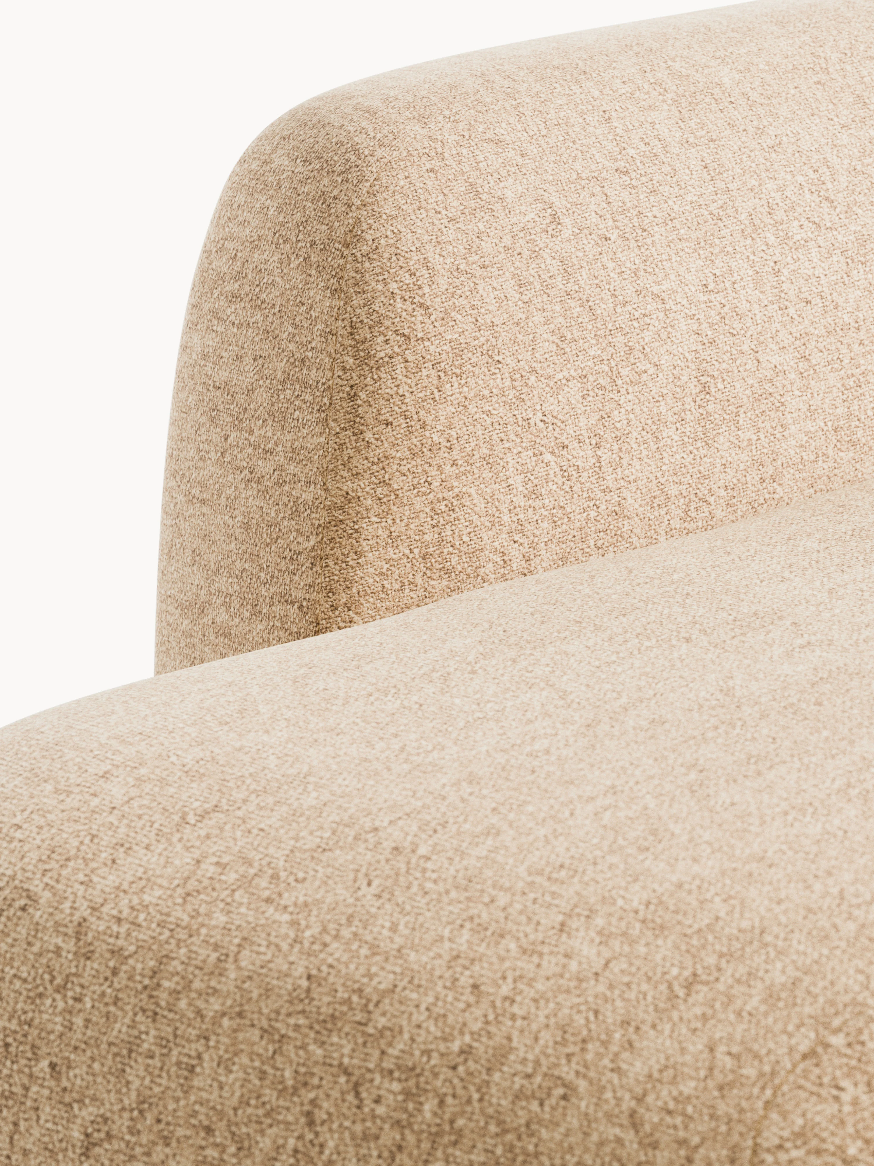 Modulaire bouclé hoekbank Wolke (4-zits) met chaise longue
