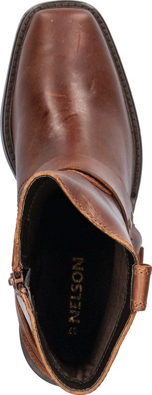 Nelson - Bikerboots - Zwart - Dames Enkellaarsjes