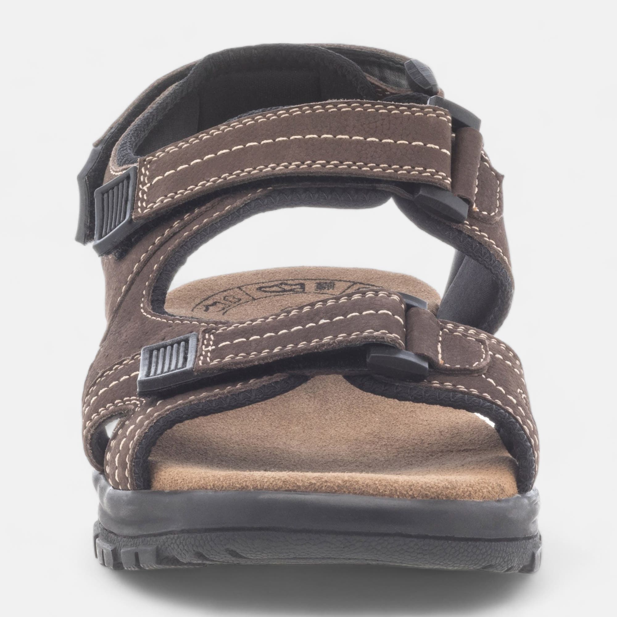 Sandales Homme en cuir marron