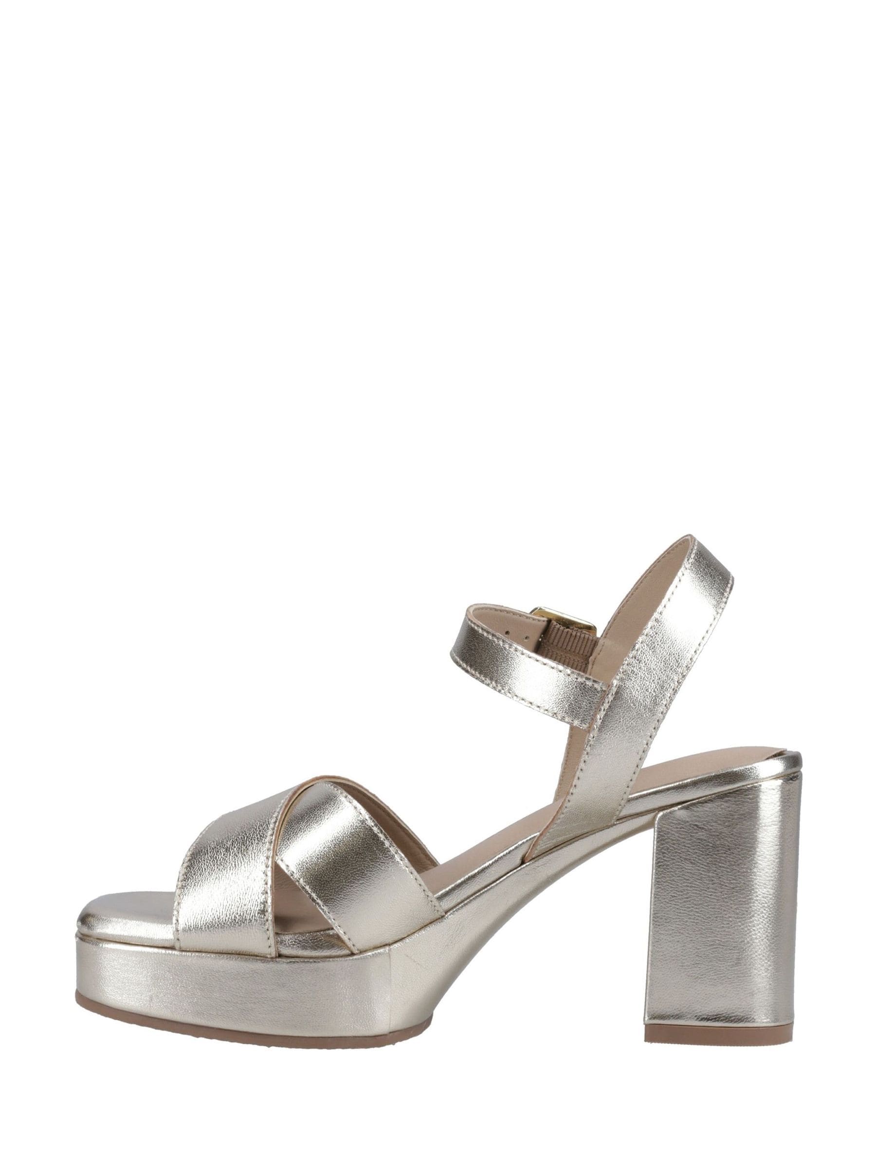 Hush Puppies Ophelia Leather Heel Sandals