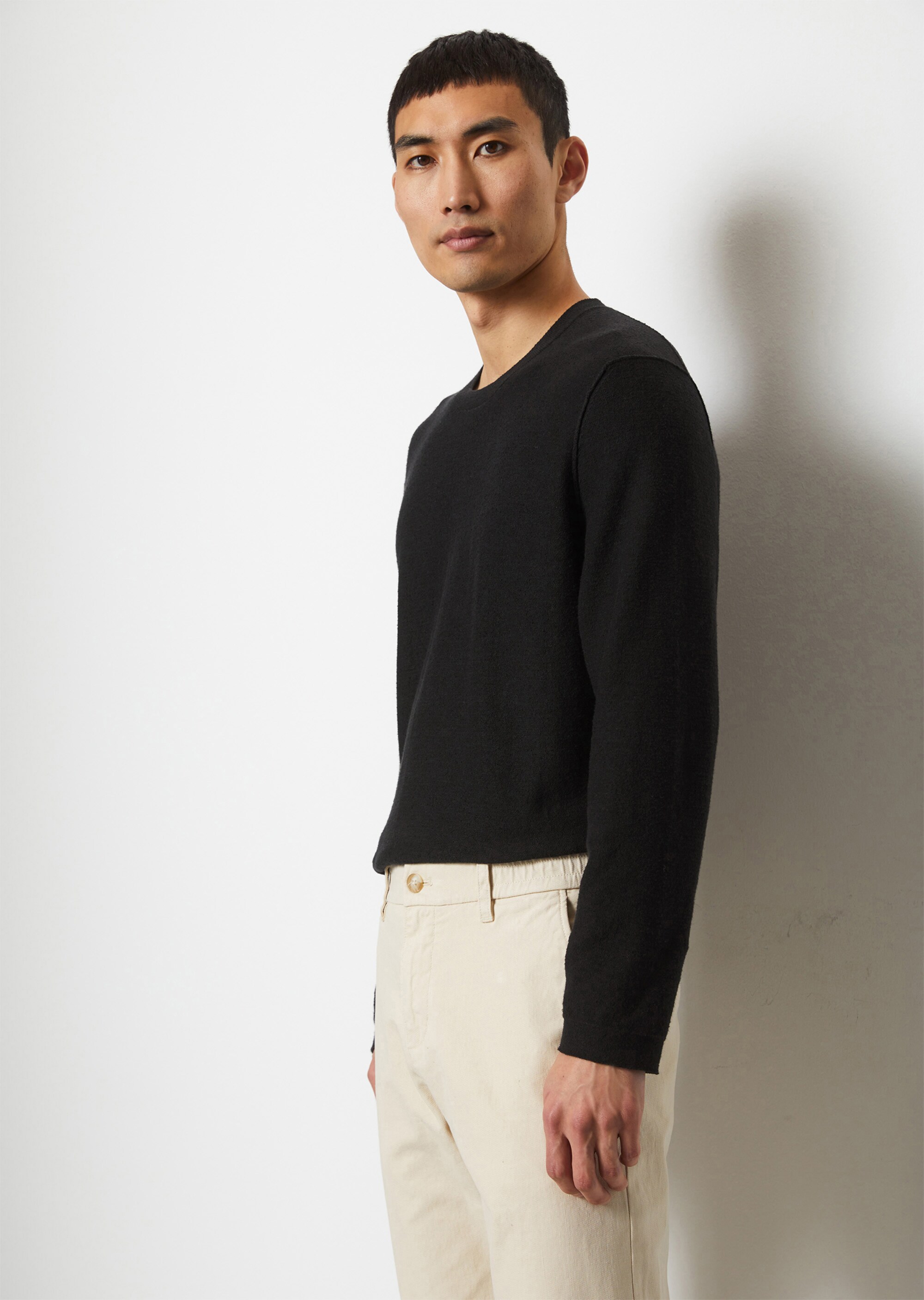 Pullover regular im lässigen Inside-Out-Look