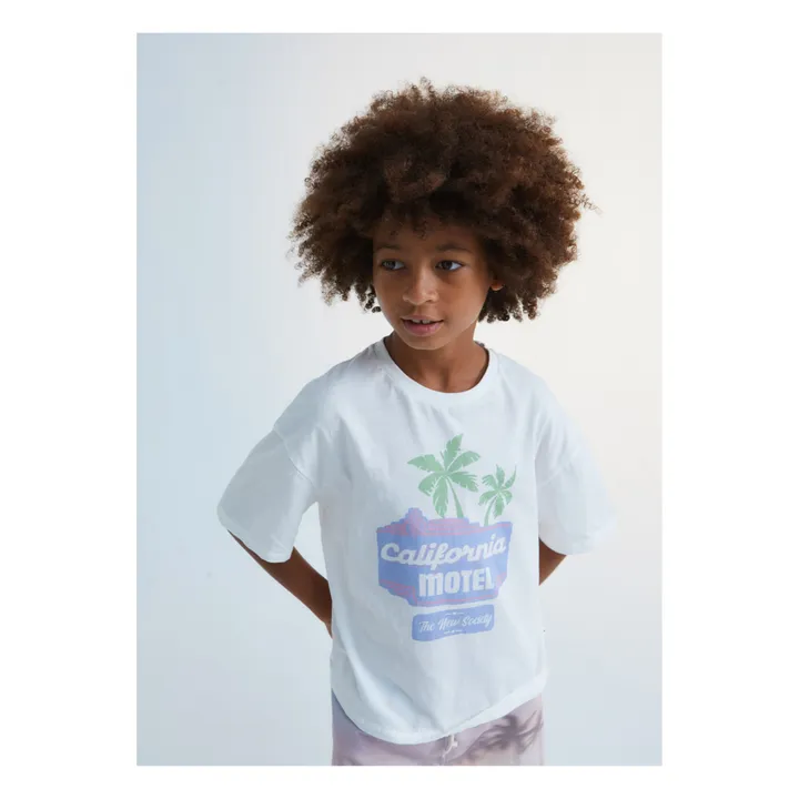 the new society T-Shirt California Motel | Blanc