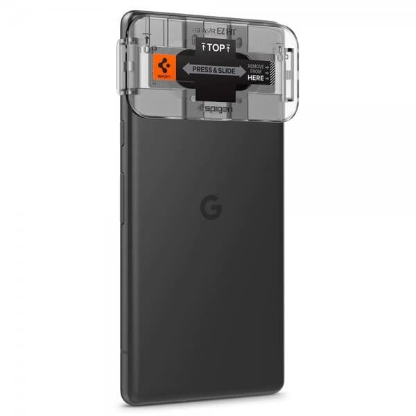 Spigen Google Pixel 7a Kameralinsebeskytter Glas.tR EZ Fit Optik 2-pak Sort