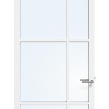 Arne & Bodil binnendeur ABE106 blank glas - wit afgelakt