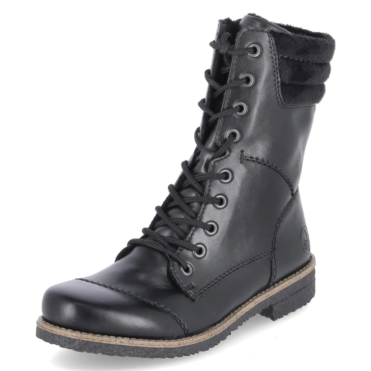 RiekerSchnürstiefeletten - schwarz/schwarz