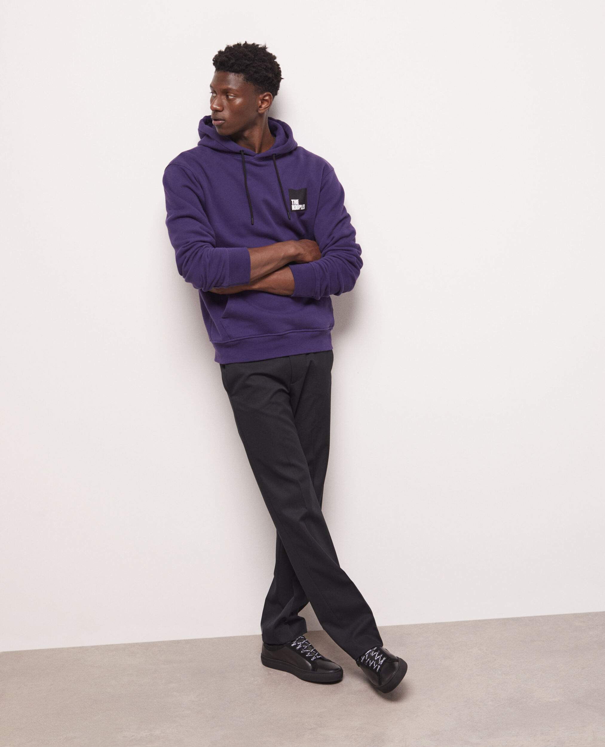Sweatshirt à logo violet