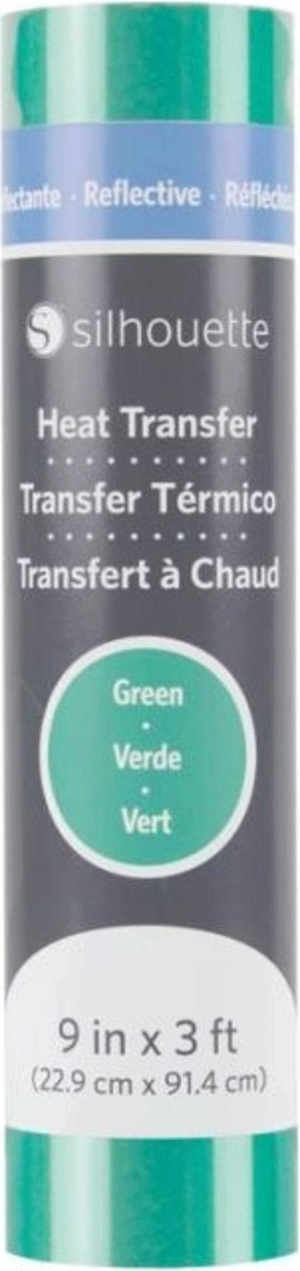 Silhouette  Reflective Heat Transfer - 22,9 cm x 0,9 m, Green    Übertrage deine Designs auf Textilien