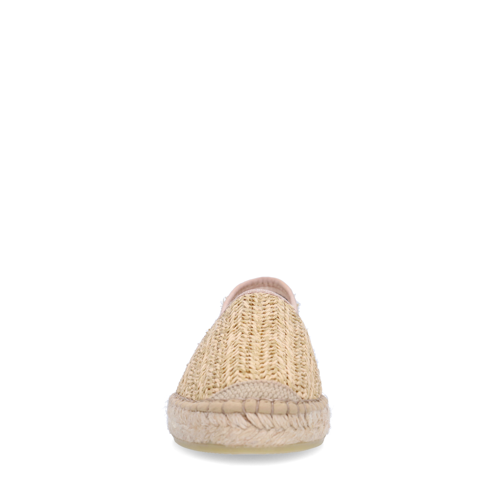 Beige gevlochten raffia espadrilles