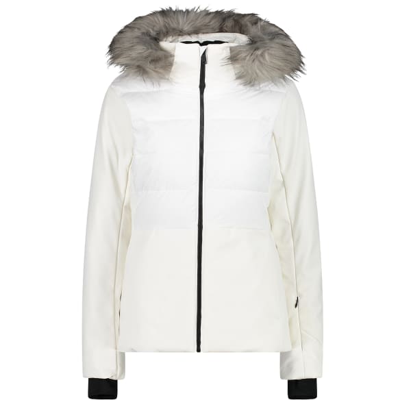 Veste de ski CMP WOMAN JKT ZIP HOOD WHITE