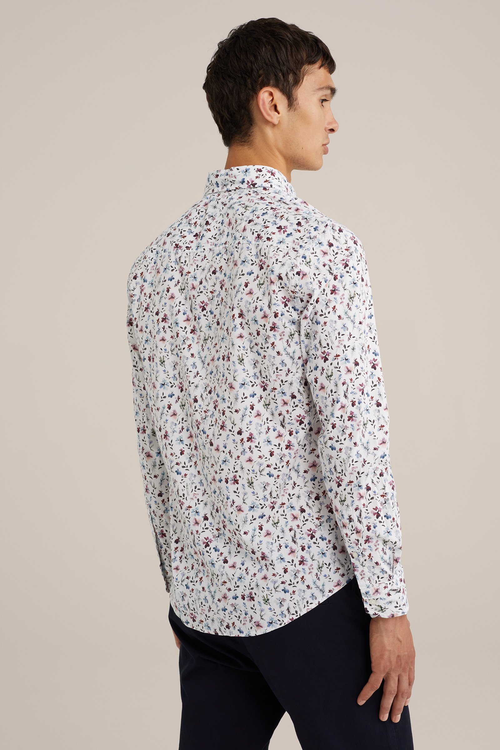 poplin overhemd met dessin WE Fashion Multikleur