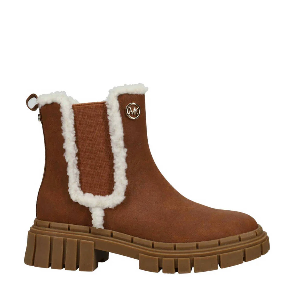 Michael Kors Blakegevoerde enkelboots cognac