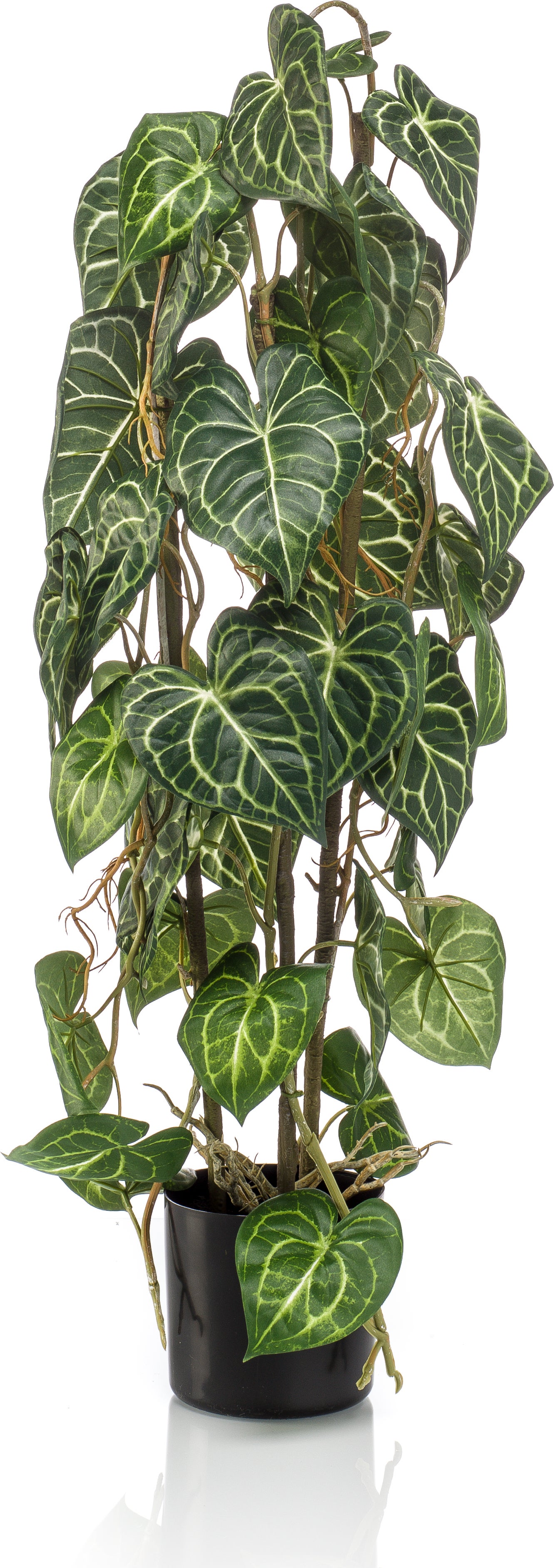 Emerald kunstplant Anthurium blad groen 35 x 35 x 75 cm