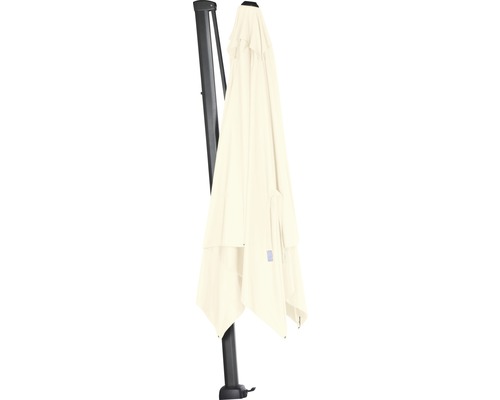 Zwevende parasol Sunset N+ Ø300 H 200 cm polyester 300g/m² ecru