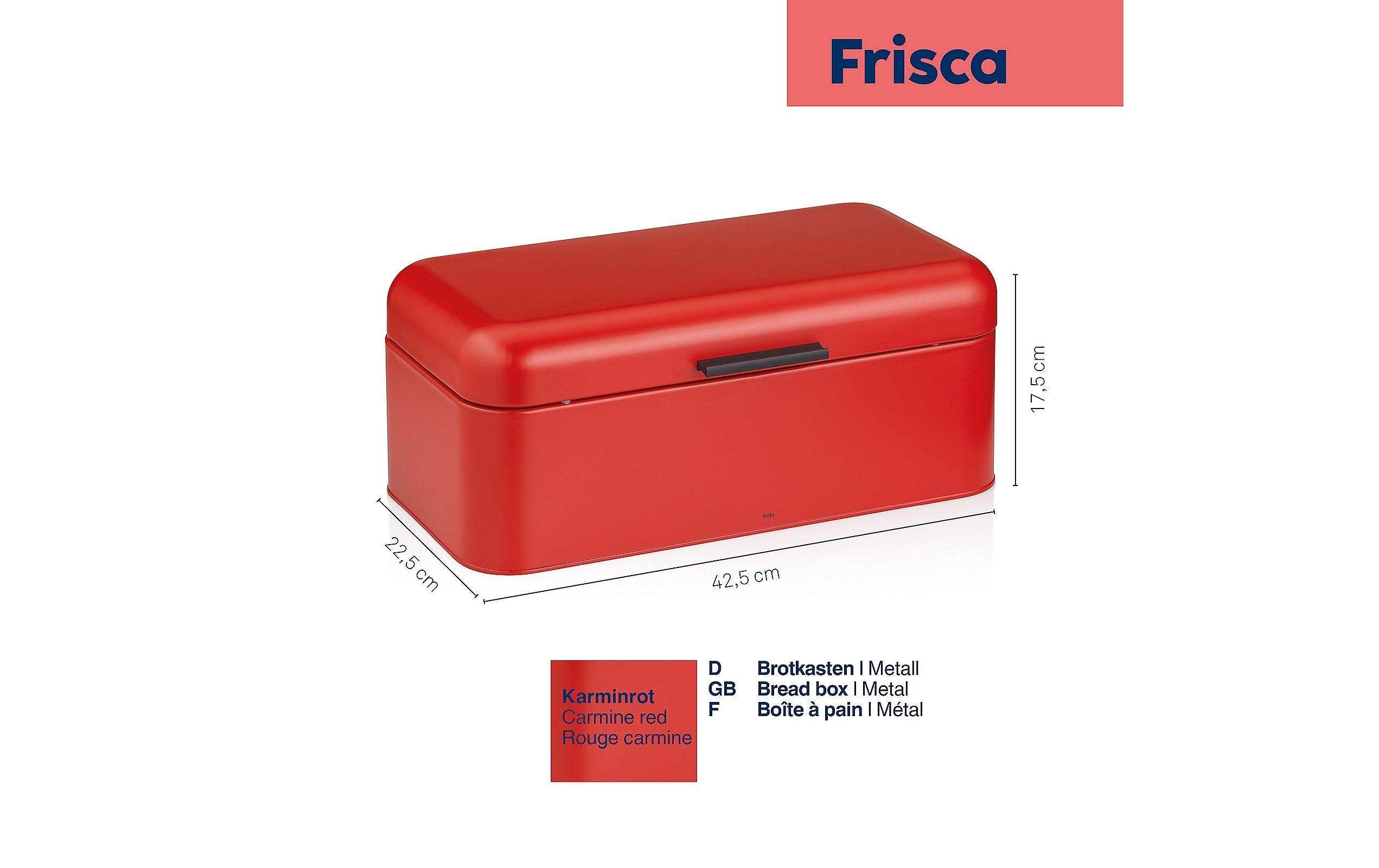 Brotkasten Frisca Gross, RotAufbewahrungskasten für Brot