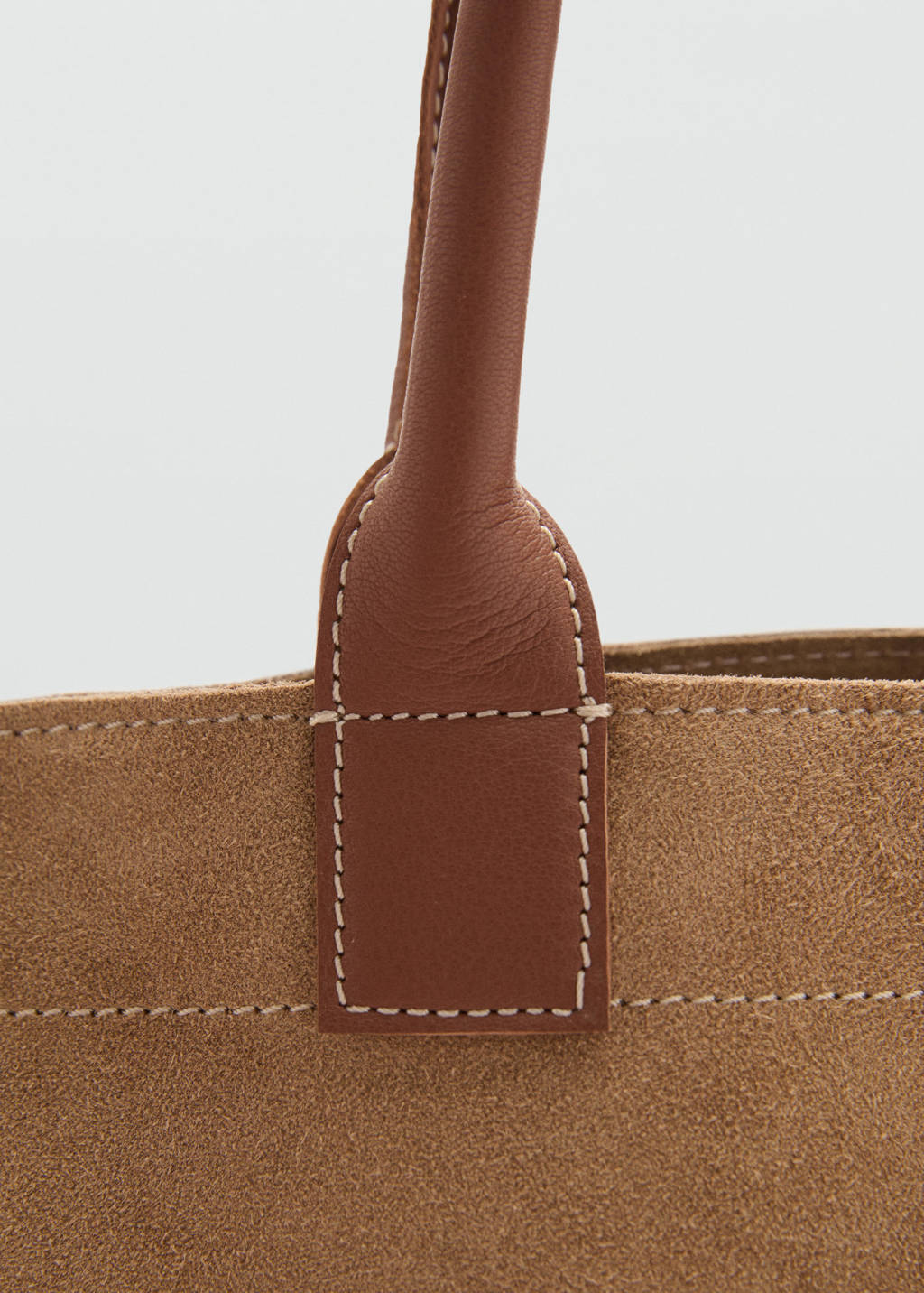 leren shopper middenbruin