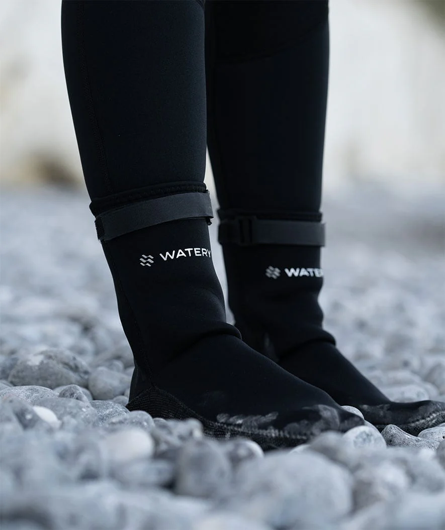 Watery neopren sokker til åbent vand - Reptile (3 mm) - Sort