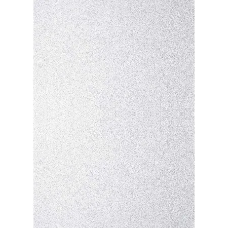 Heyda Glitterkarton weiß A4