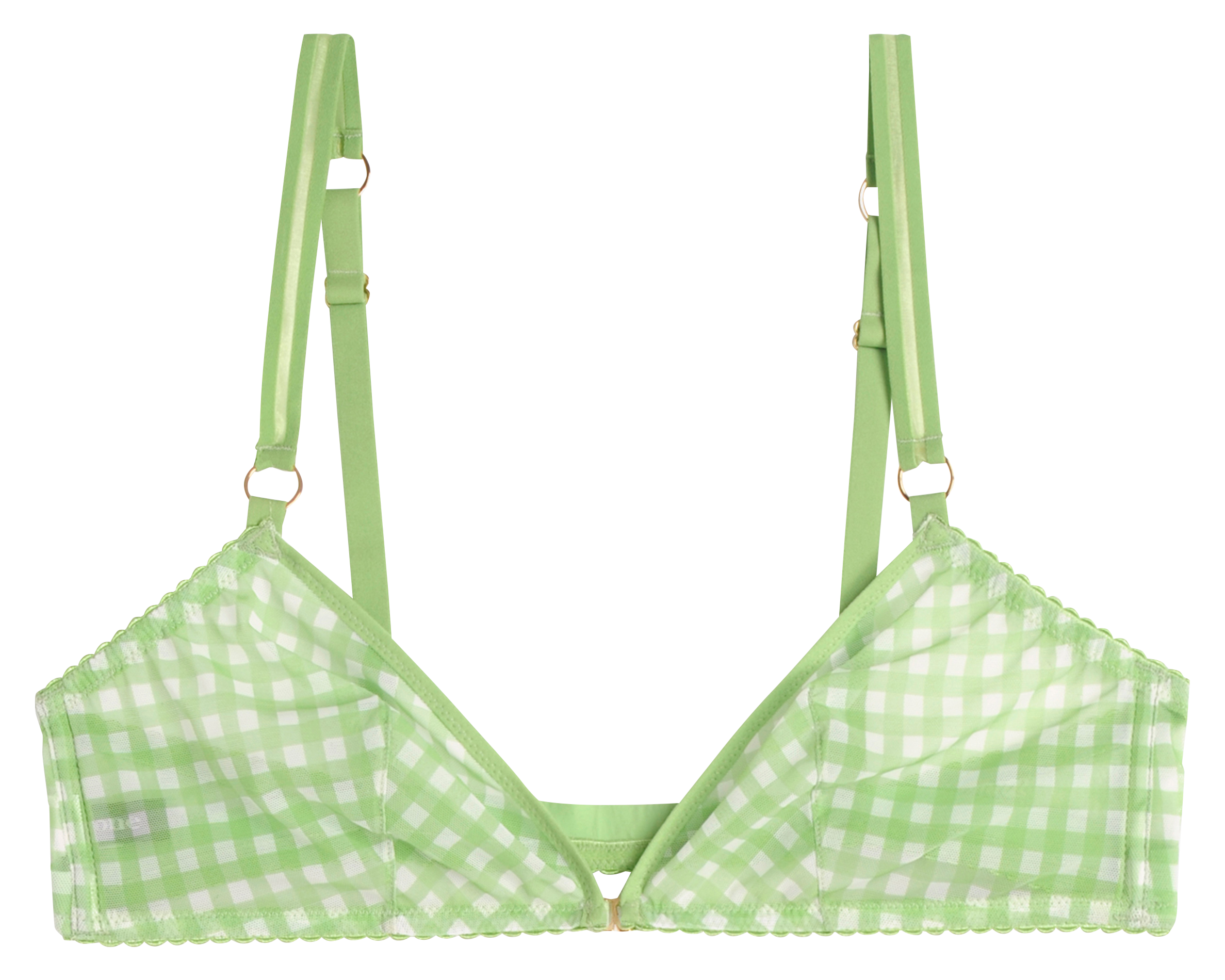 MIRO - Soutien-gorge triangle en tulle | Vert
