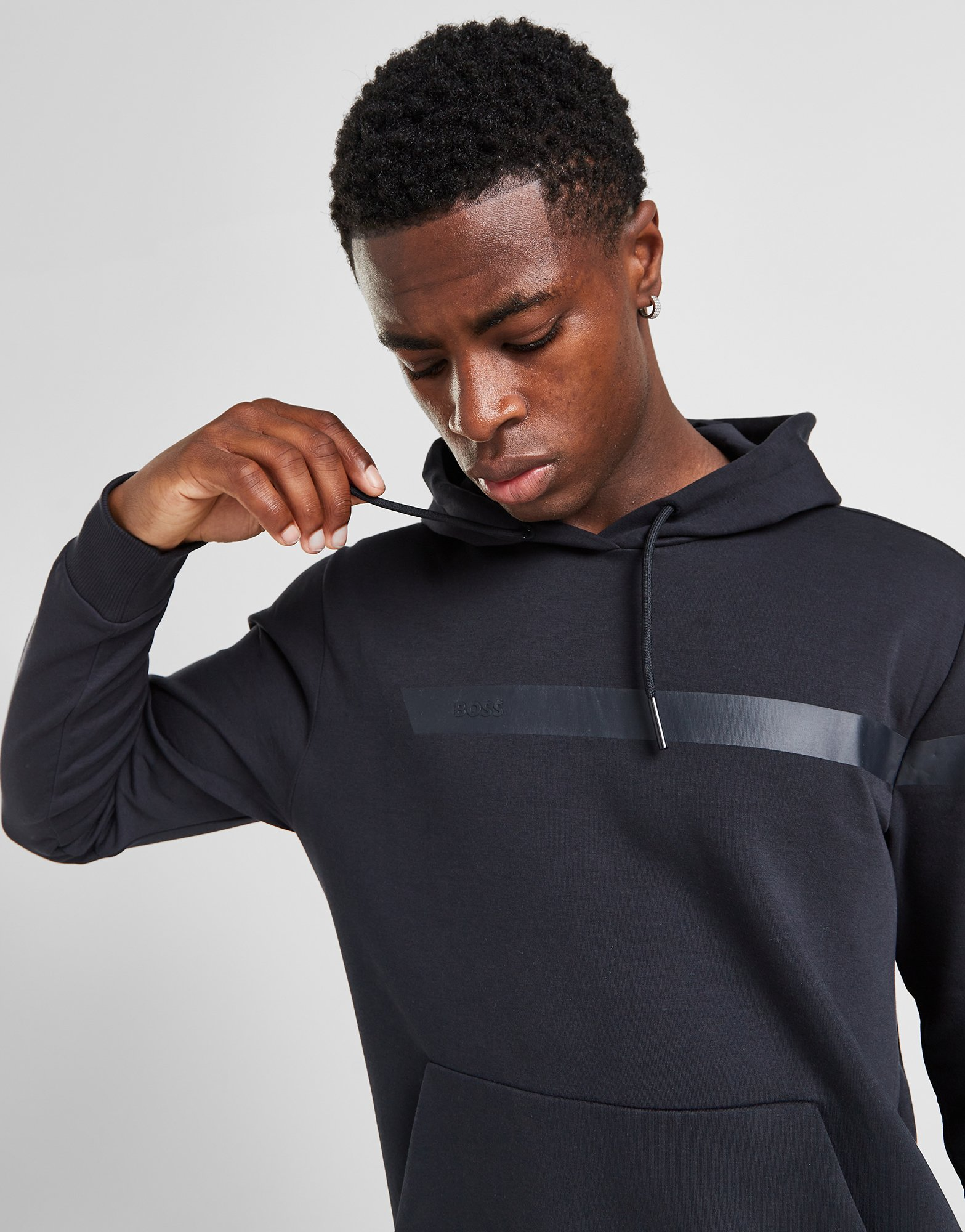 BOSS Sweat à Capuche Stripe Homme